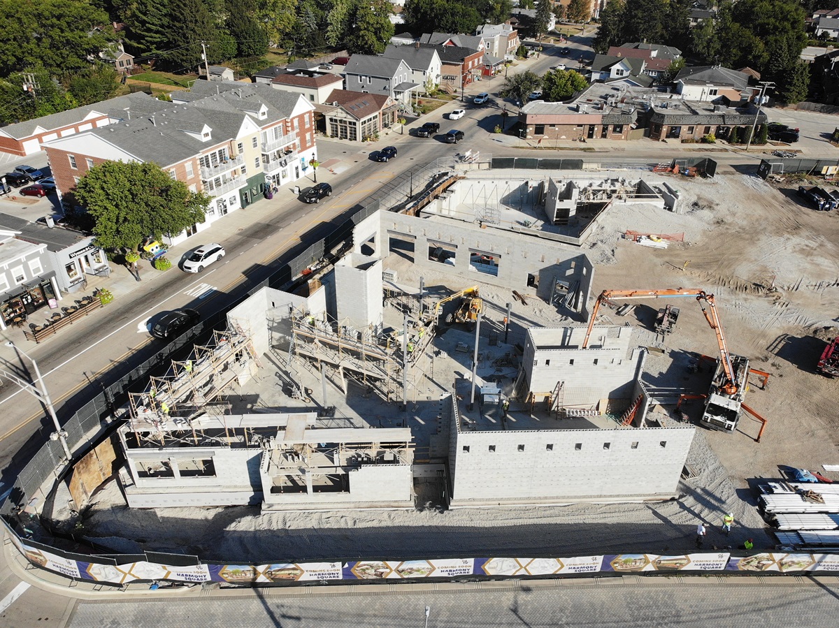 Harmony Square construction on September 20, 2024